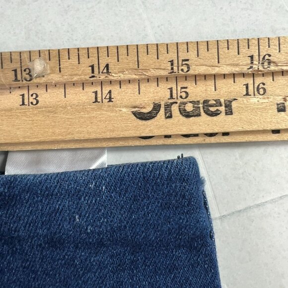 Maeve Jeans Women's 30x24 Colette Wide Leg High Rise Crop Dark Blue Denim Tag 30 - Picture 16 of 16